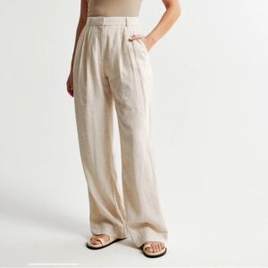 Abercrombie Curve Love Linen Pant